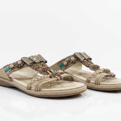 Ladies Sandal Golden brown