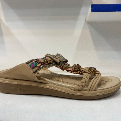 Ladies Sandal Golden brown