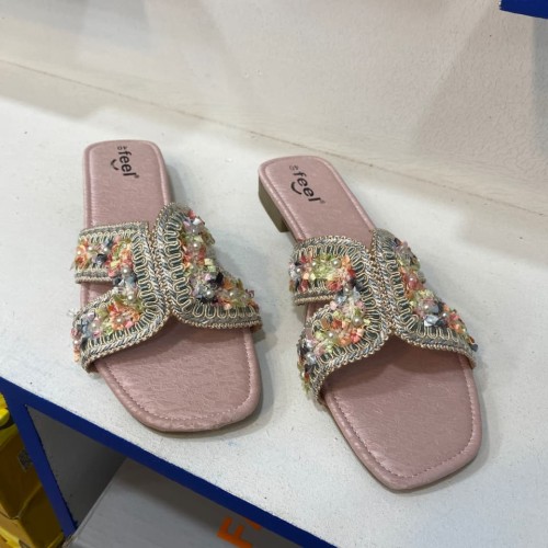 Ladies Sandal multi Pink