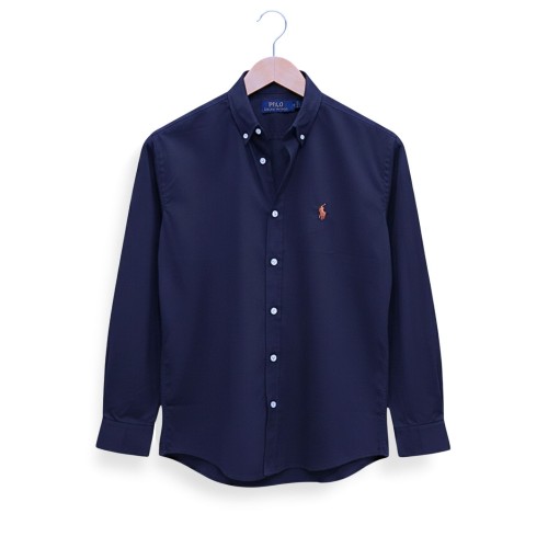 solid oxford cotton shirt