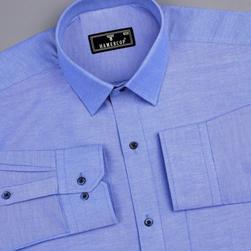 solid oxford cotton shirt