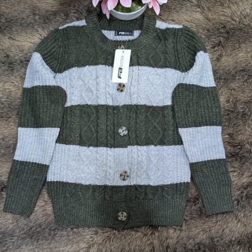 Ladies Sweater 5 Batton Multicolor