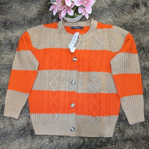 Ladies Sweater 5 Batton Multicolor