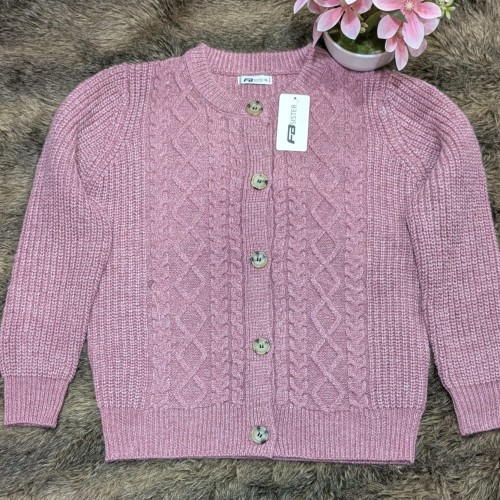 Ladies Sweater 5 Batton Solid color