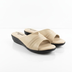 Ladies Sandal Golden Cream