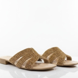 Ladies Sandal Golden stone