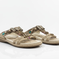 Ladies Sandal Golden brown