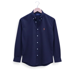 solid oxford cotton shirt