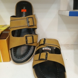 Mens Crep Leather Sandal (2 Strap/bokles)