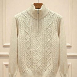 Mens Short Zipper Sweater